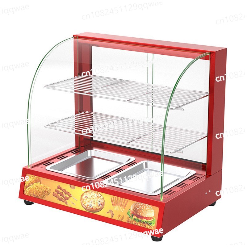 Food Warmer Display - Коммерческая витрина для подогрева еды, жареная