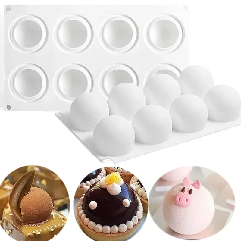 Commercial Kitchen Accessories - 3D сферическая силиконовая форма для мусса,
