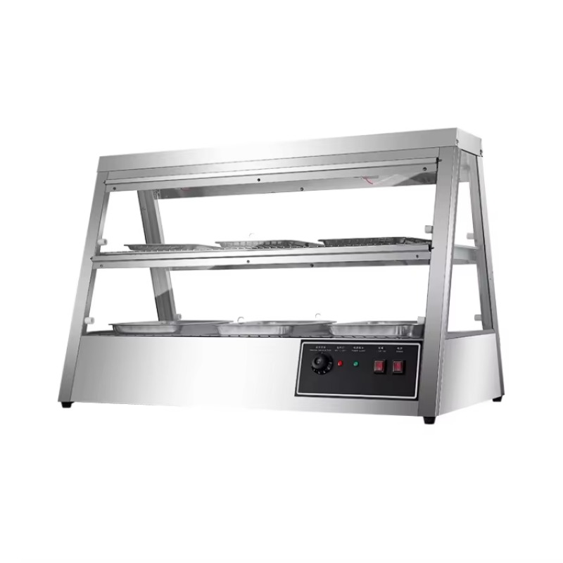 Commercial Kitchen Accessories - Коммерческий изолированный электрический шкаф-витрина из нержавеющей