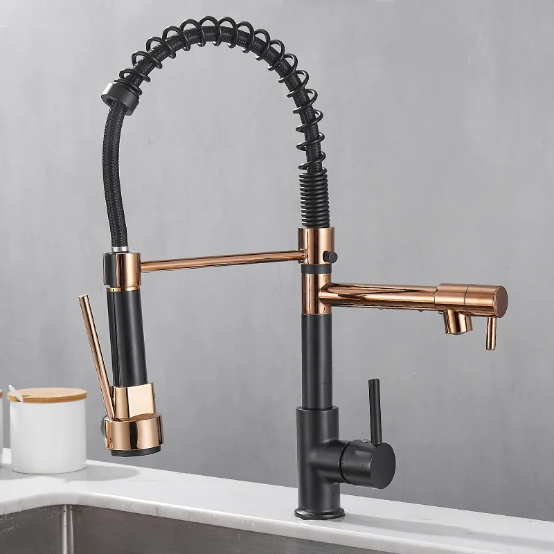 Commercial Kitchen Faucet - GEGVE Кухонные смесители Съемные краны Щетка