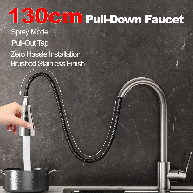 Выдвижной кухонный смеситель и – обзор и цена Commercial Kitchen Faucet