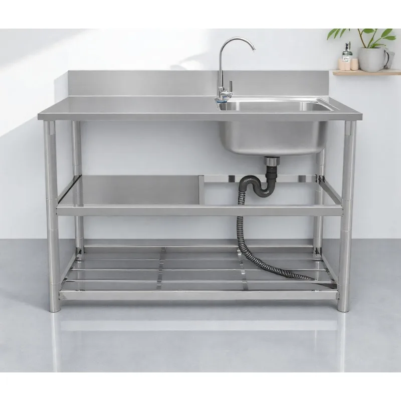 Отдельно стоящая мойка из нерж – обзор и цена Commercial Kitchen Faucet