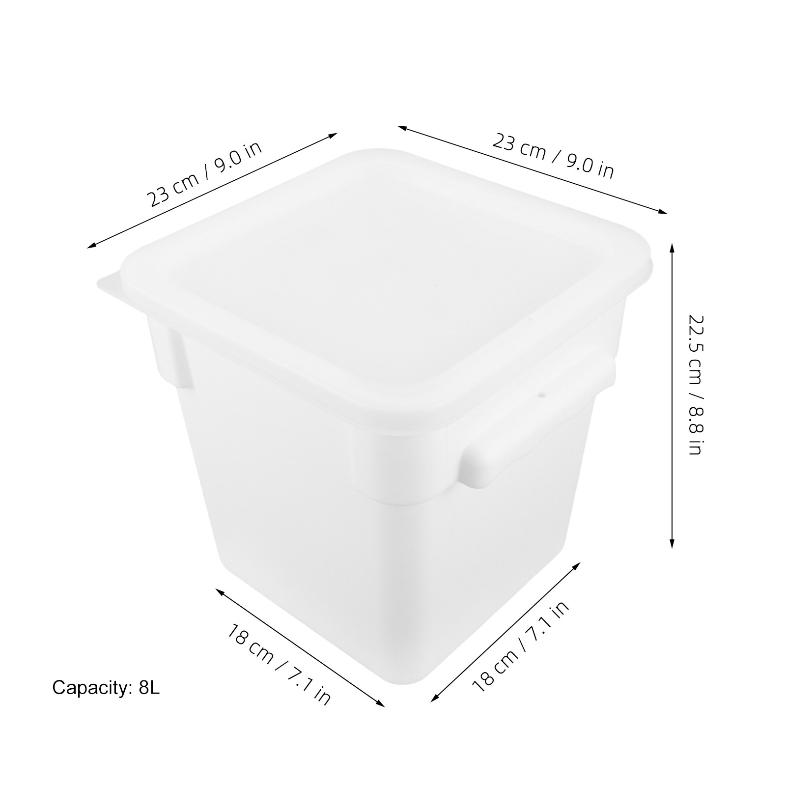 Квадратный пластиковый контейн – обзор и цена Commercial Kitchen Bin