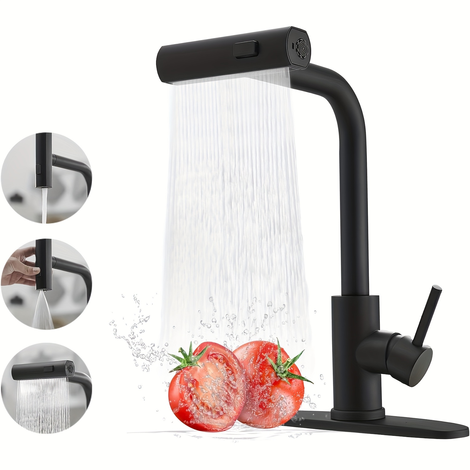 1 шт. черный кухонный смесител – обзор и цена Commercial Kitchen Faucet
