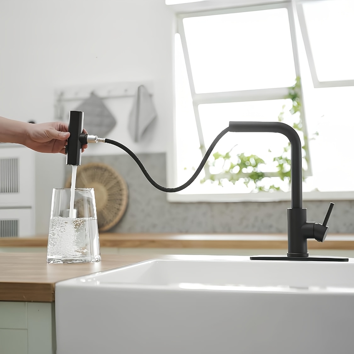 1 шт. черный кухонный смесител – обзор и цена Commercial Kitchen Faucet