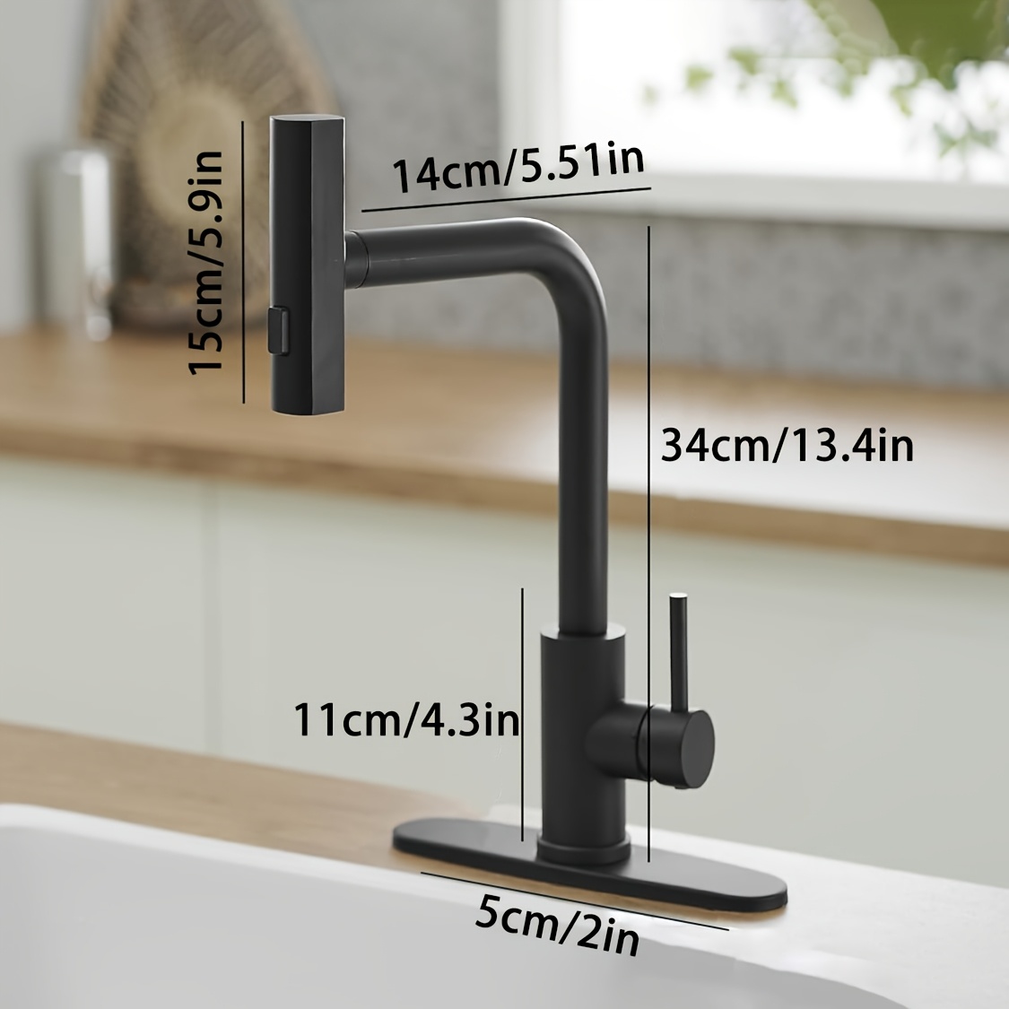 1 шт. черный кухонный смесител – обзор и цена Commercial Kitchen Faucet