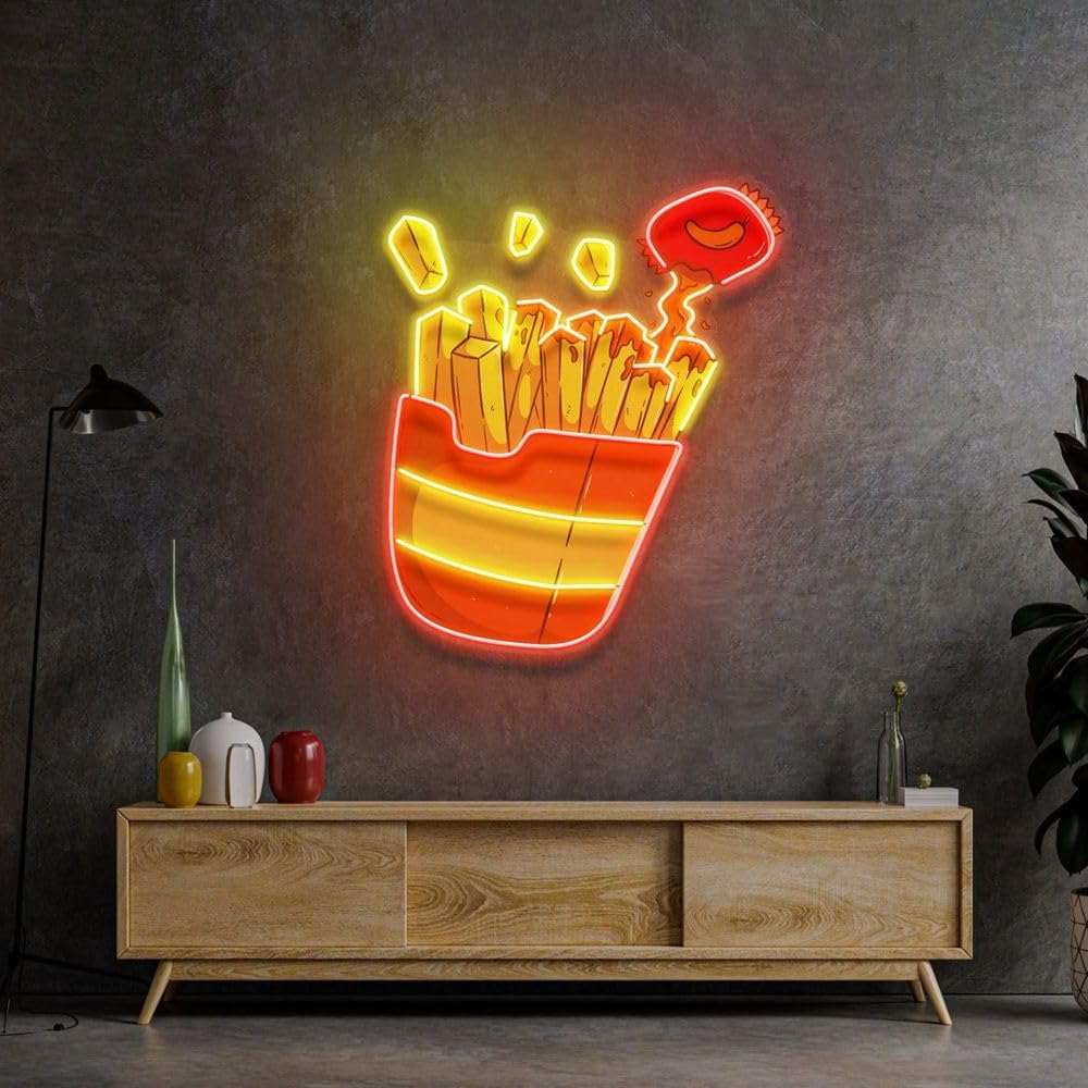 Неоновая вывеска в виде картоф – обзор и цена Commercial Kitchen Light