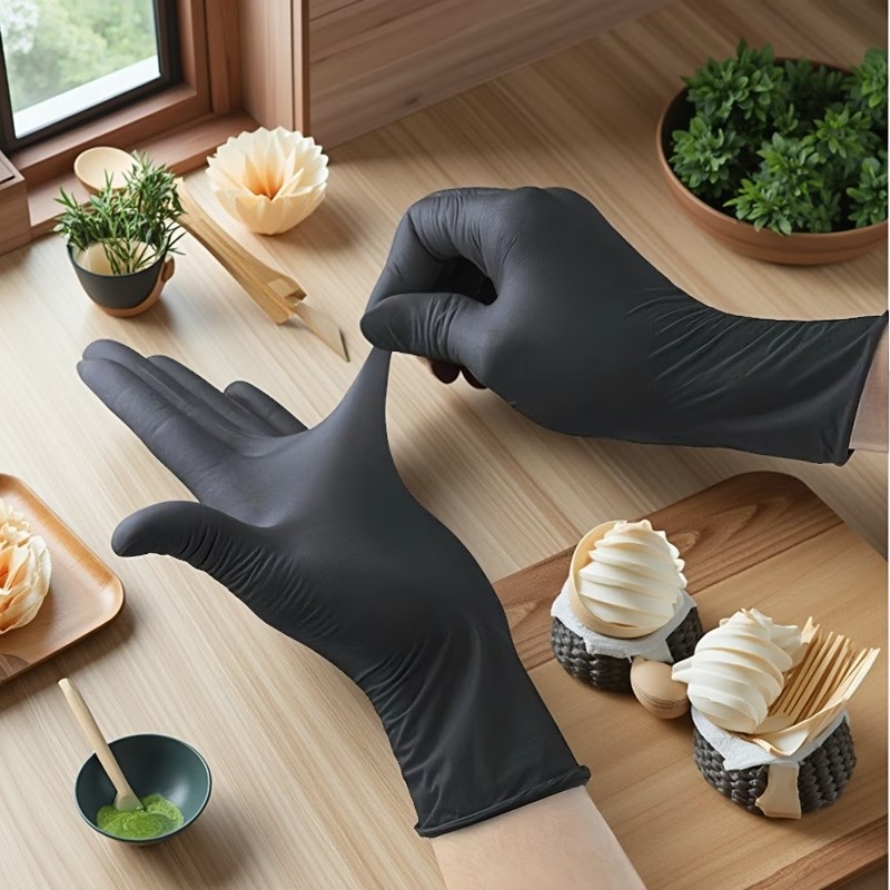 10/50/100 шт. черных одноразов – обзор и цена Commercial Kitchen Gloves